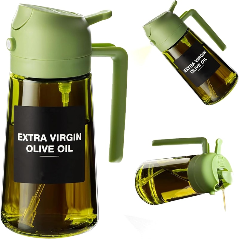 Oil Sprayer For Cooking Glass Olive Oil Dispenser For Air Fryer And Salad 0