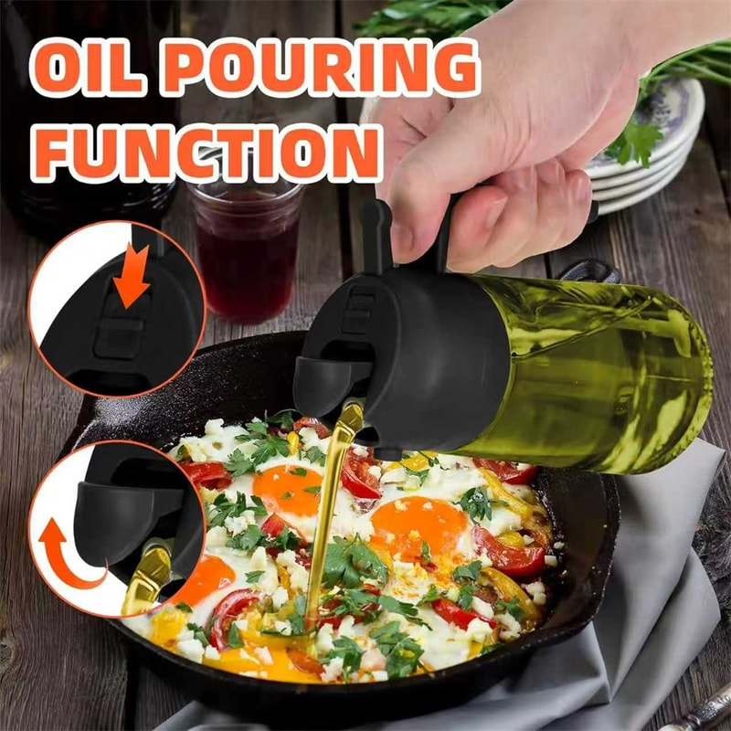 Oil Sprayer For Cooking Glass Olive Oil Dispenser For Air Fryer And Salad 4