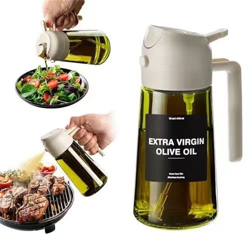 Oil Sprayer For Cooking Glass Olive Oil Dispenser For Air Fryer And Salad 9