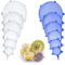 Premium Reusable Silicone Stretch Lids Set Sizes of airtight food covers & dishwasher safe container lids