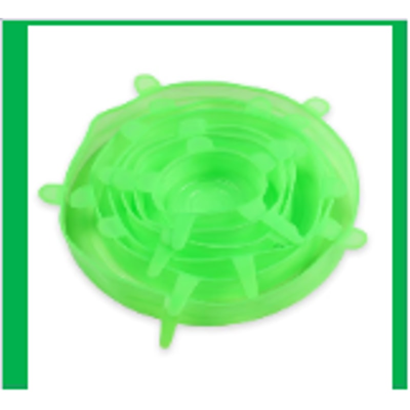 Premium Reusable Silicone Stretch Lids Set Sizes of airtight food covers & dishwasher safe container lids
