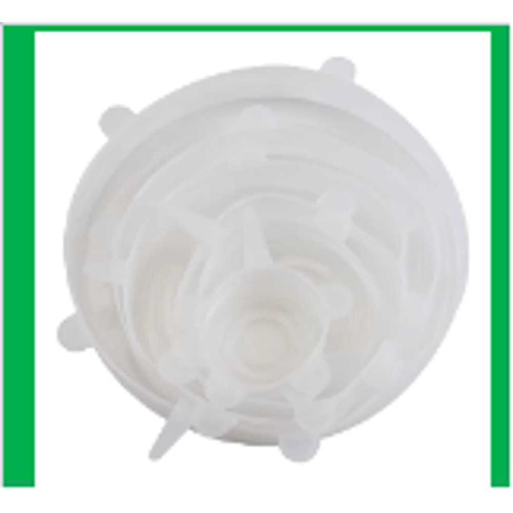Premium Reusable Silicone Stretch Lids Set Sizes of airtight food covers & dishwasher safe container lids