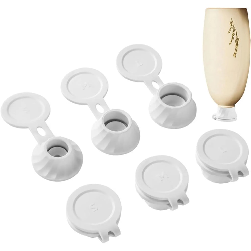 Pack Inverted Leakproof Bottle Caps for Shampoo Shower Gel and Kitchen Spice Bottles