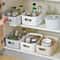 Piece Stackable Rectangular Storage Box Set Plastic Organizer Containers 0