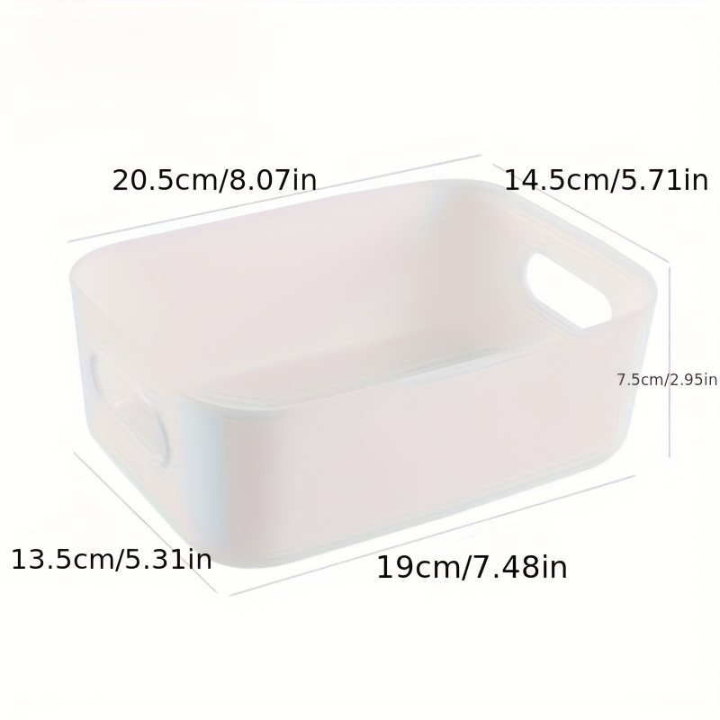 Piece Stackable Rectangular Storage Box Set Plastic Organizer Containers 5