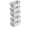 Piece Stackable Rectangular Storage Box Set Plastic Organizer Containers 6