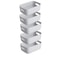 Piece Stackable Rectangular Storage Box Set Plastic Organizer Containers 6