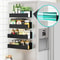 Compact Magnetic Spice Rack Set Pack Fridge Organizer Shelf For Kitchen Storage 2