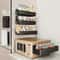 Compact Magnetic Spice Rack Set Pack Fridge Organizer Shelf For Kitchen Storage 4