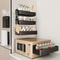 Compact Magnetic Spice Rack Set Pack Fridge Organizer Shelf For Kitchen Storage 4
