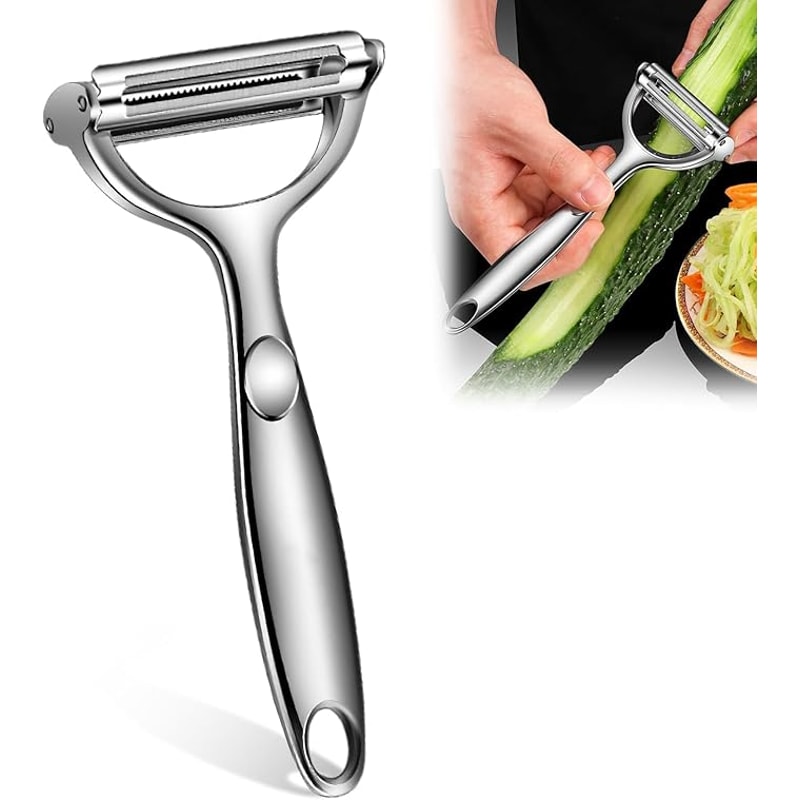 Premium Stainless Steel Vegetable Peeler Julienne Peeler Multi Function Kitchen Tool For Potatoes 3
