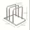 Stainless Steel Pot Lid Organizer & Cutting Board Storage Rack Space Saving Kitchen Countertop Organizer