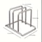Stainless Steel Pot Lid Organizer & Cutting Board Storage Rack Space Saving Kitchen Countertop Organizer