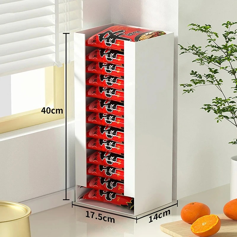 Multi Functional Instant Noodle Storage Box And Space Saving Kitchen Organizer For Ramen Cups 4