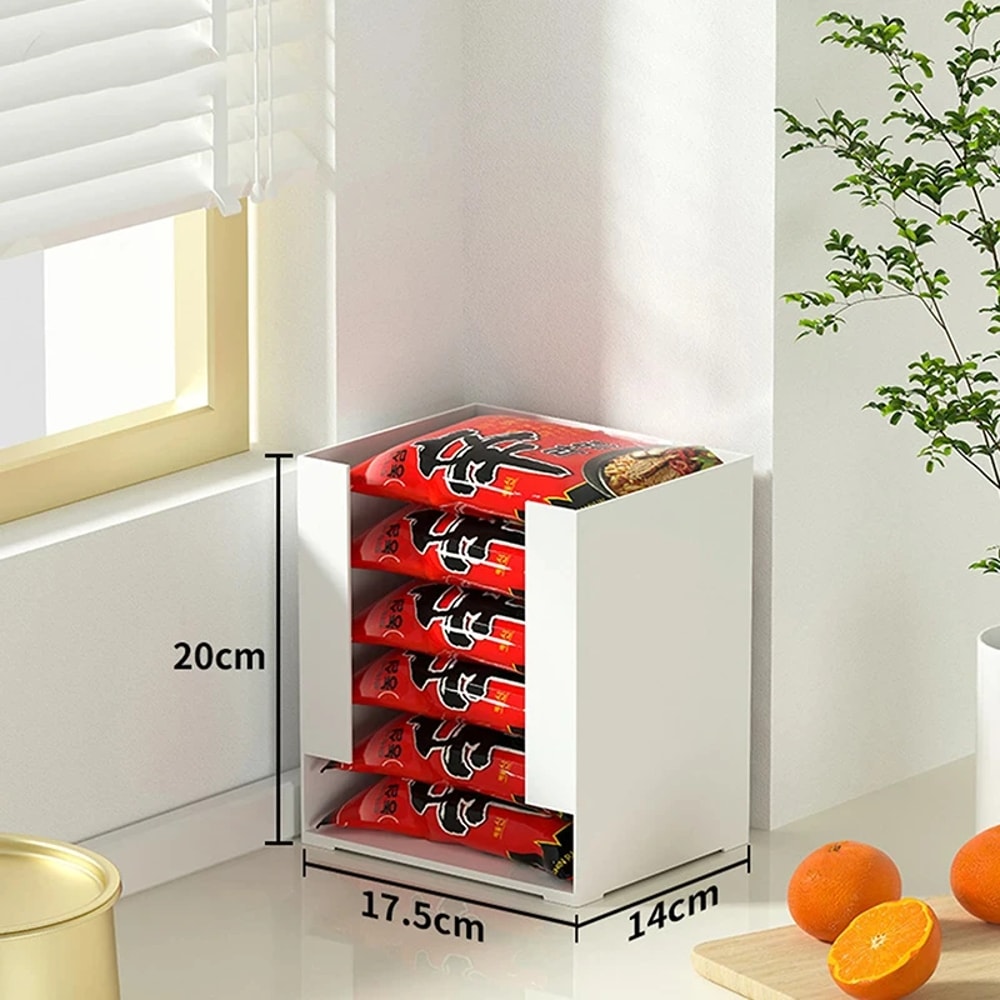 Multi Functional Instant Noodle Storage Box And Space Saving Kitchen Organizer For Ramen Cups 3