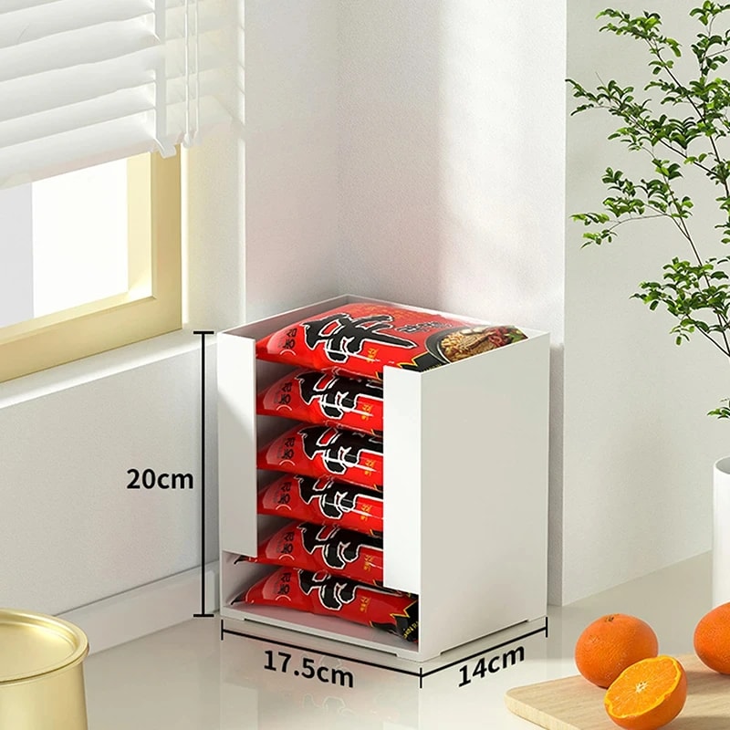 Multi Functional Instant Noodle Storage Box And Space Saving Kitchen Organizer For Ramen Cups 3