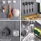 Stainless Steel Under Cabinet Cutting Board Holder Wall Mounted Pot Lid Rack 4