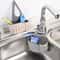 Adjustable Kitchen Sink Caddy Hanging Drain Basket And Sponge Holder Organizer For Faucets 4