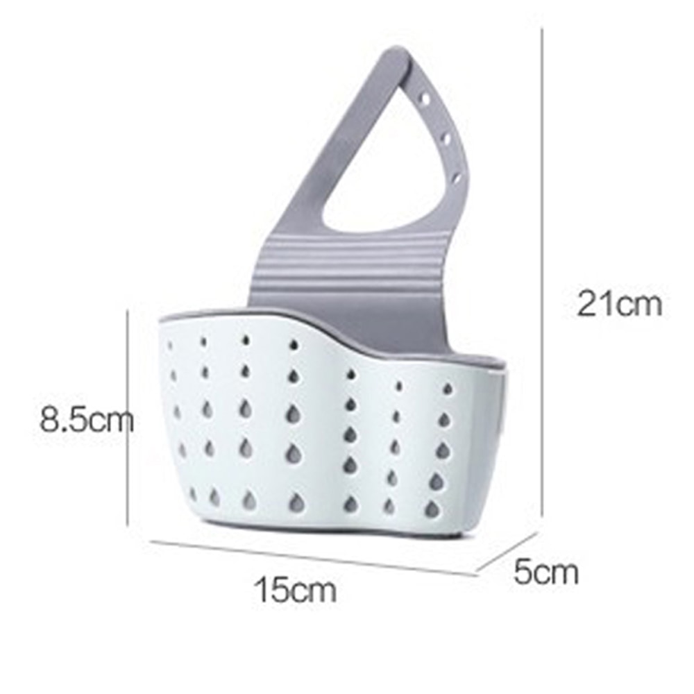 Adjustable Kitchen Sink Caddy Hanging Drain Basket And Sponge Holder Organizer For Faucets 5