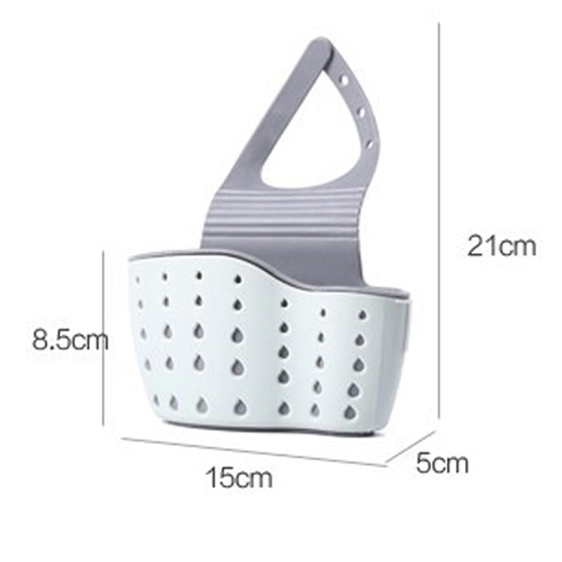 Adjustable Kitchen Sink Caddy Hanging Drain Basket And Sponge Holder Organizer For Faucets 5