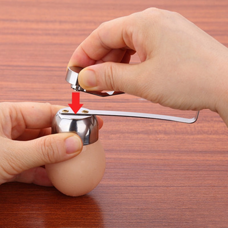 Professional Stainless Steel Egg Topper Cutter Precision Egg Opener Kitchen Tool