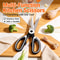 All-in-One Heavy Duty Kitchen Scissors & Ergonomic Shears for Home & Office