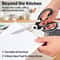 All-in-One Heavy Duty Kitchen Scissors & Ergonomic Shears for Home & Office