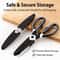 All-in-One Heavy Duty Kitchen Scissors & Ergonomic Shears for Home & Office