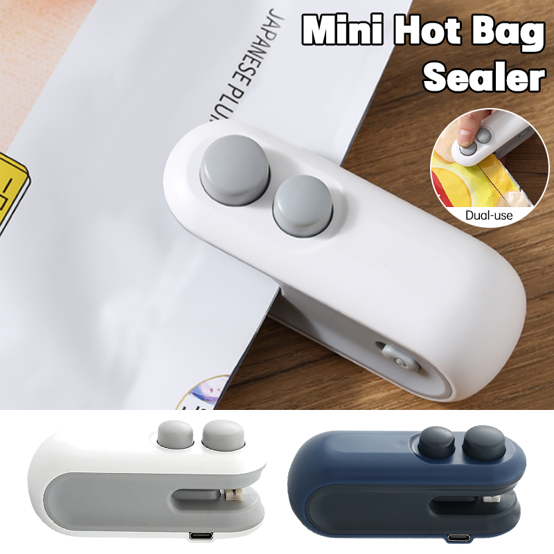 Mini Bag Sealer And Cutter Handheld Heat Sealer For Snack And Plastic Bags 0