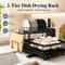 Large Capacity Tier Dish Drying Rack with Rotating Drain Spout & Utensil Cutting Board Holder Countertop Kitchen Org