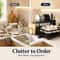 Large Capacity Tier Dish Drying Rack with Rotating Drain Spout & Utensil Cutting Board Holder Countertop Kitchen Org