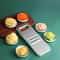 Premium Piece Kitchen Slicer and Grater Set with Interchangeable Blades Manual Vegetable Prep Tool