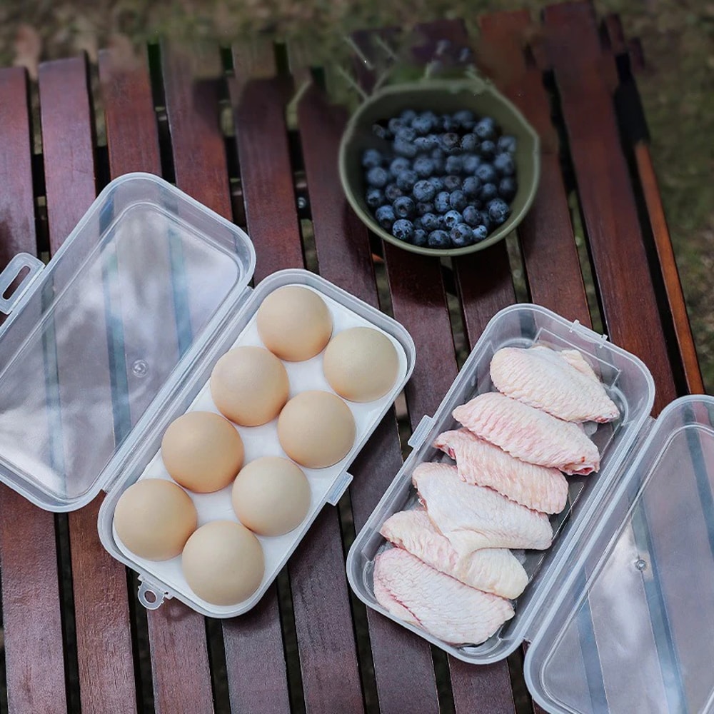Portable Shockproof Egg Holder Storage Box Transparent Portable Egg Storage Box For Camping Picnic 4
