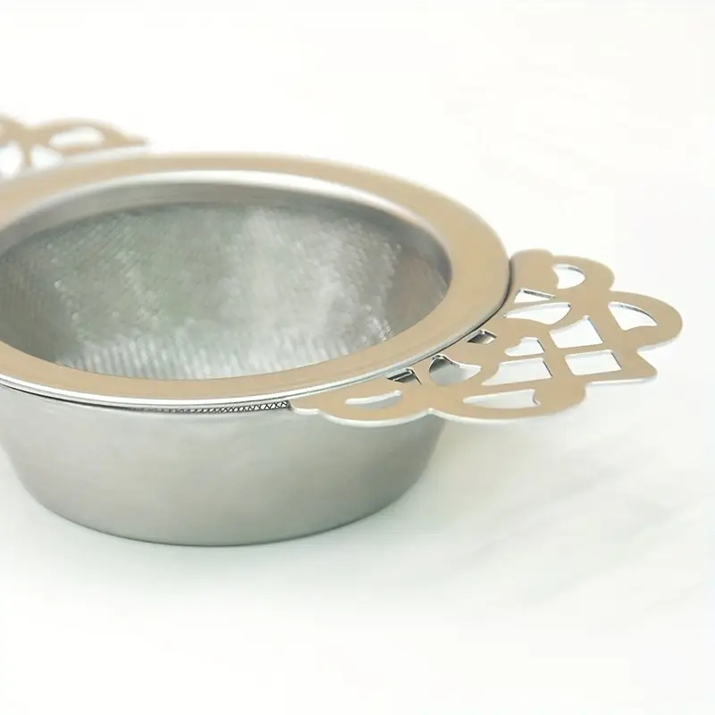 Premium Double Handle Stainless Steel Tea Infuser Fine Mesh Loose Leaf Tea Strainer For Perfect Bre 5