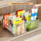 Premium Clear Kitchen Organizer Box With Adjustable Divider Versatile Spice Snack Storage 0