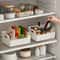 Premium Clear Kitchen Organizer Box With Adjustable Divider Versatile Spice Snack Storage 2