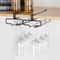 Premium No Drill Under Cabinet Wine Glass Rack Space Saving Stemware Holder Inverted Drain Organiz 1