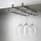 Premium No Drill Under Cabinet Wine Glass Rack Space Saving Stemware Holder Inverted Drain Organiz 3