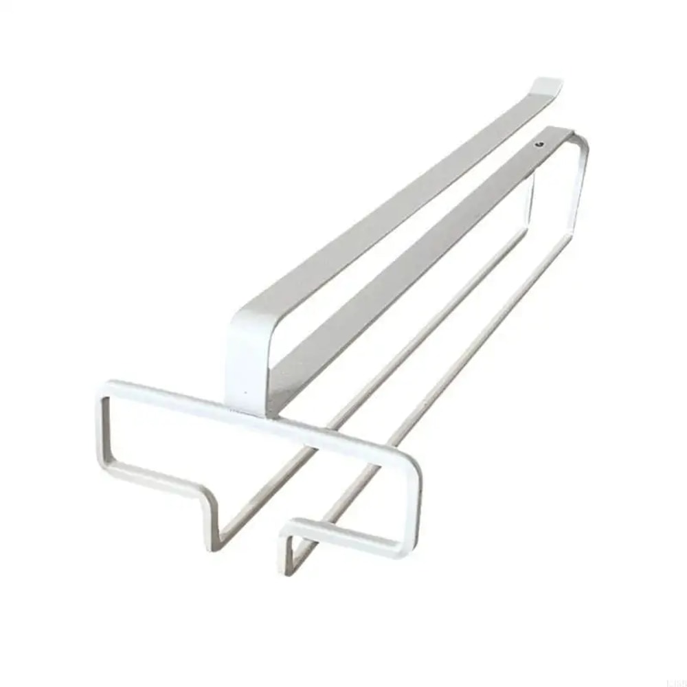 Premium No Drill Under Cabinet Wine Glass Rack Space Saving Stemware Holder Inverted Drain Organiz 4