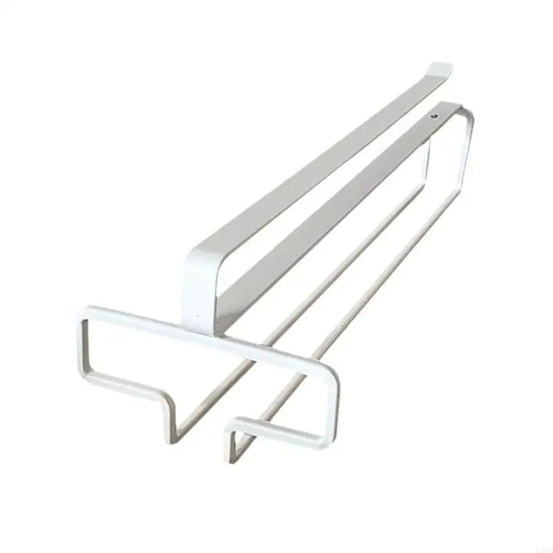 Premium No Drill Under Cabinet Wine Glass Rack Space Saving Stemware Holder Inverted Drain Organiz 4