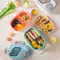 Eco Friendly Wheat Straw Portable Bento Box With Compartments Handle Leakproof Reusable Lunch Cont 1