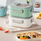 Eco Friendly Wheat Straw Portable Bento Box With Compartments Handle Leakproof Reusable Lunch Cont 4