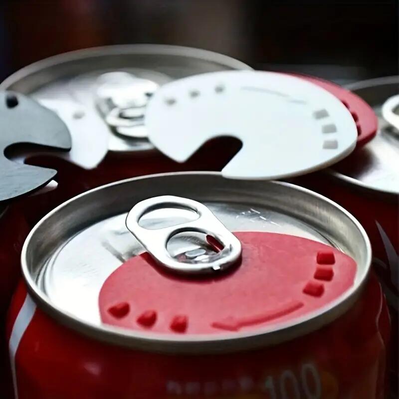 Premium Reusable Beverage Can Caps Set of Resealable Soda Can Protectors with Spill Proof Seal