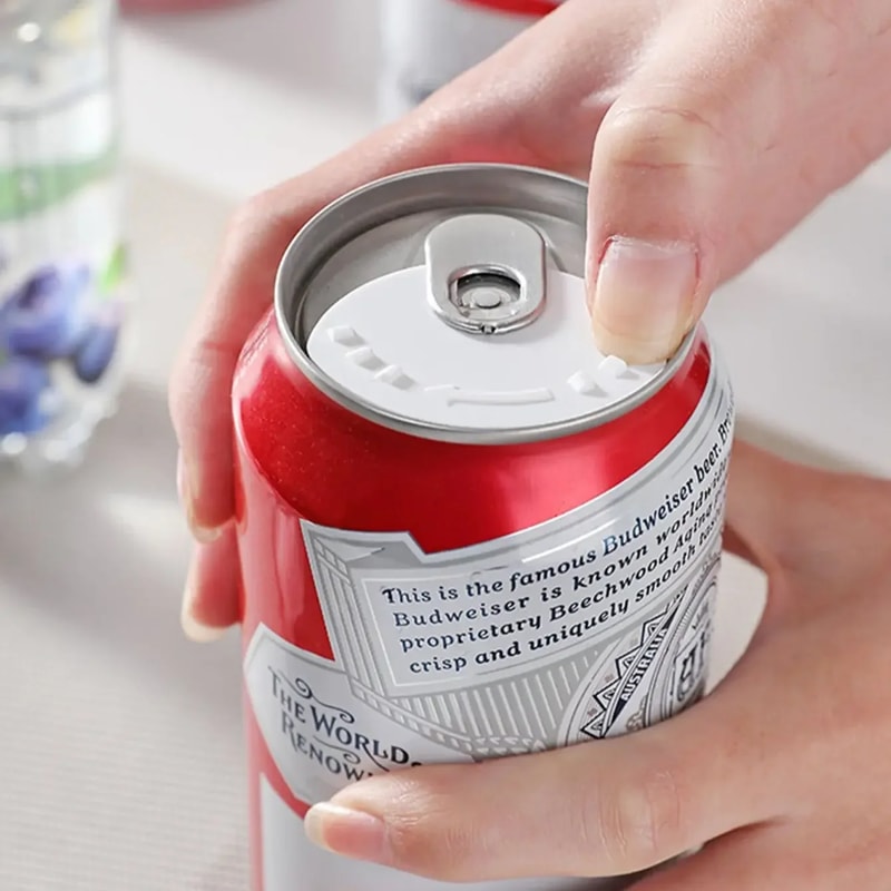 Premium Reusable Beverage Can Caps Set of Resealable Soda Can Protectors with Spill Proof Seal