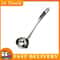 Premium Stainless Steel Oil Skimmer Spoon & Fat Separator Ladle for Clear Soup and Healthy Cooking