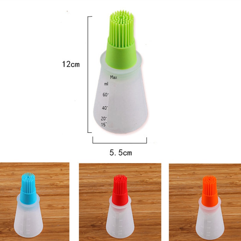 Premium Kitchen Silicone BBQ Oil Basting Brush Set Heat Resistant Oil Brush For Grilling Baking Co 3