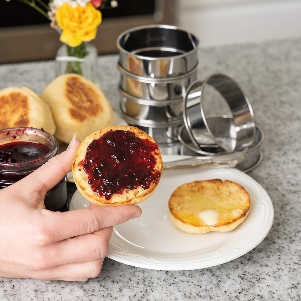 Premium Stainless Steel Baking Rings Egg Cooking Molds 1