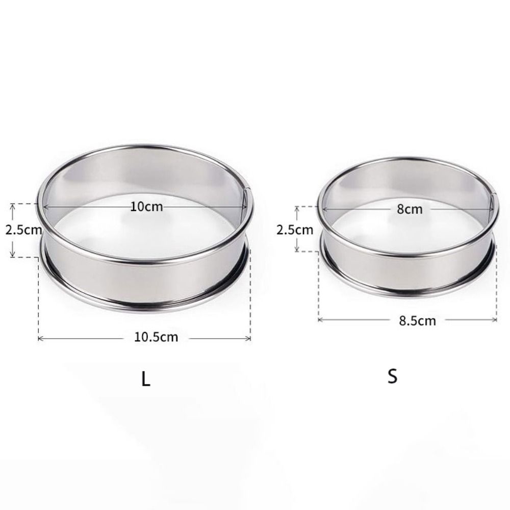 Premium Stainless Steel Baking Rings Egg Cooking Molds 5