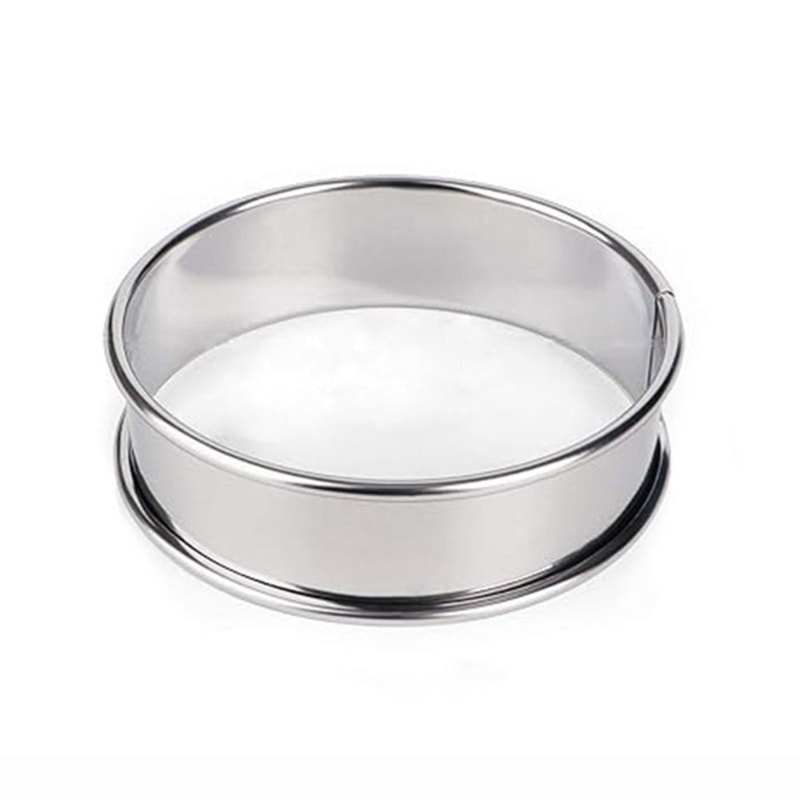 Premium Stainless Steel Baking Rings Egg Cooking Molds 6