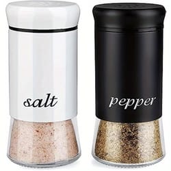 farmhouse salt & pepper shaker set modern kitchen spice shaker set condiment storage containers